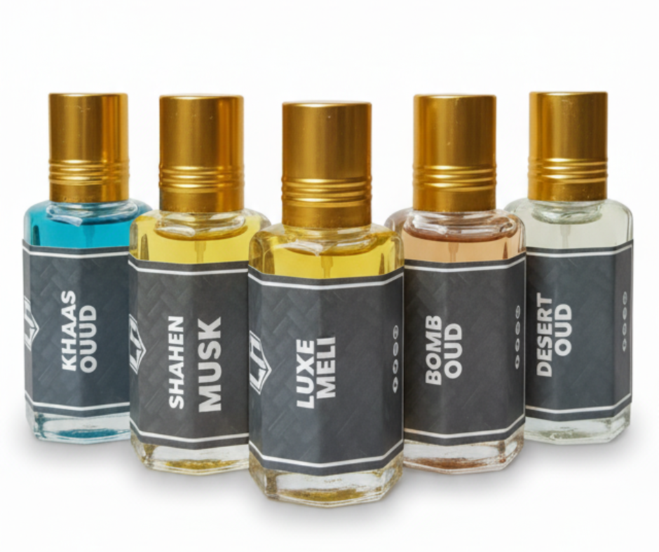 Arabian Scents Saver Pack – 5 Scents, 12ml Each