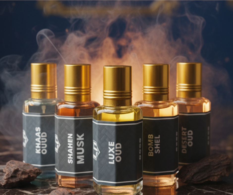 Arabian Scents Saver Pack – 5 Scents, 12ml Each